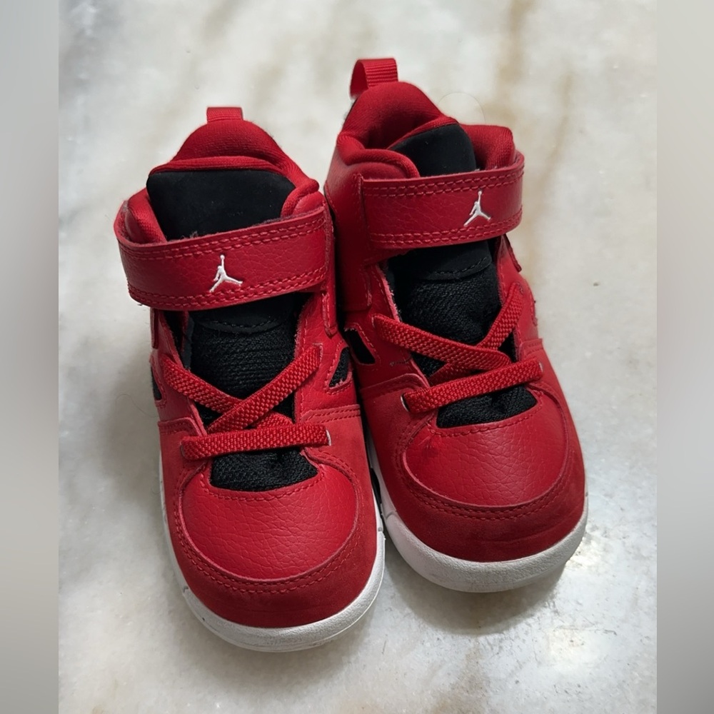 Jordan Flight Club '91 BT Gym Red Style 555330-600 Toddler Size 7C Preowned